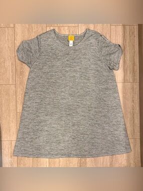 RUBY RD. Women’s casual dress Green Striped Dress Open Short Sleeve Size 1X